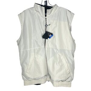 Bolle LG Golf Storm Reversible Vest Men Cream Black Technical Fleece Water Repel